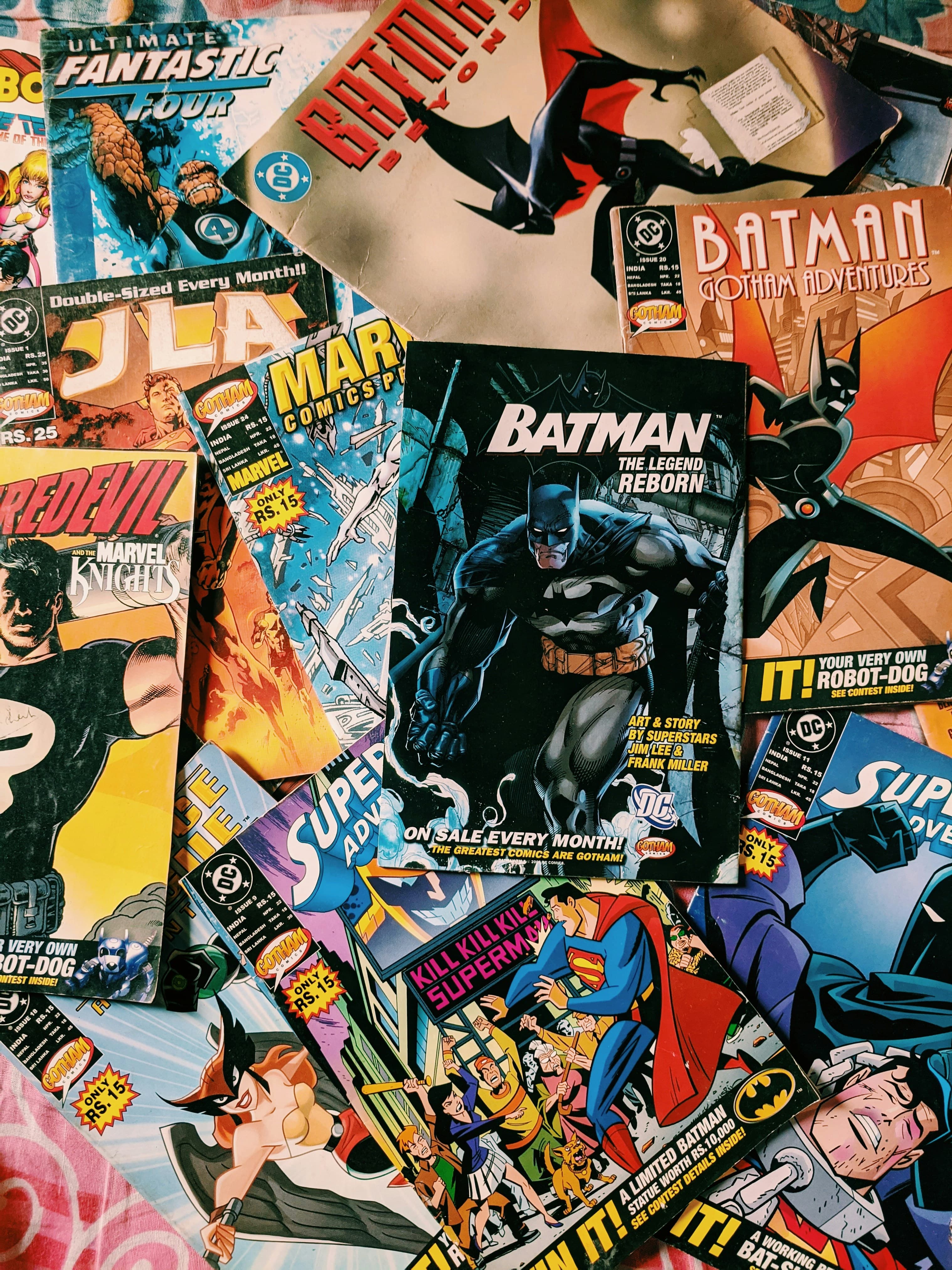 Colección de cómics de superhéroes